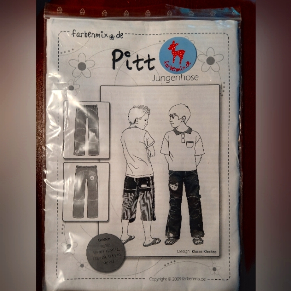 Farbenmix kids jeans sewing pattern